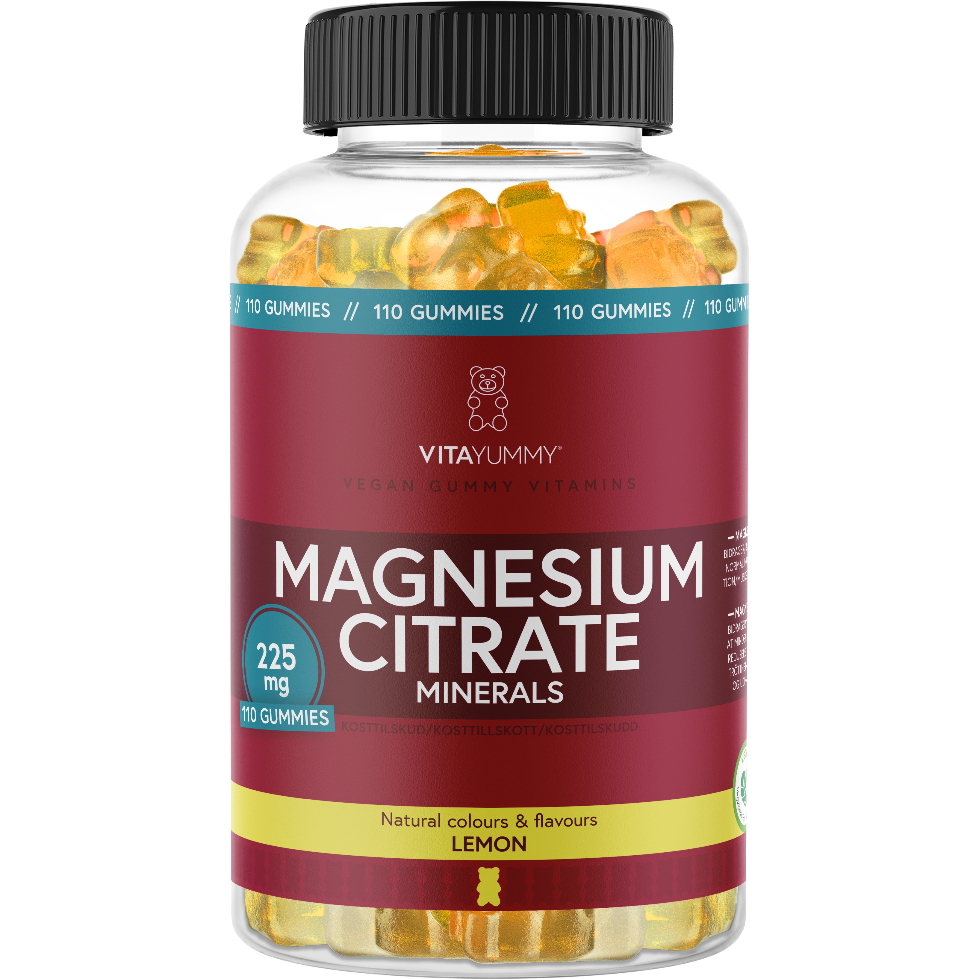 VitaYummy Magnesium (Lemon) - 110 stk.